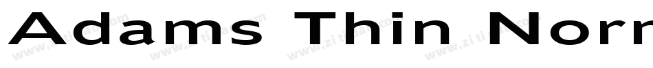 Adams Thin Normal字体转换